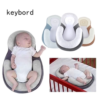 Newborn Infant Baby Pillow Cushion Prevent Flat Head Sleep Nest Pod Anti Roll UK 