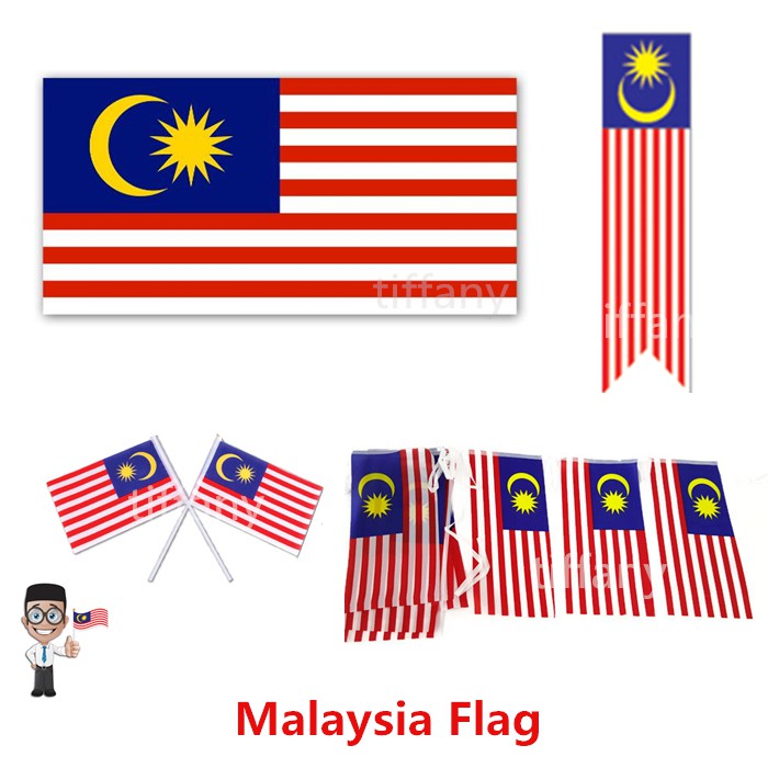 Malaysia Flag Bundle Flag Handheld Flag Bendera Malaysia Office School Shopee Malaysia