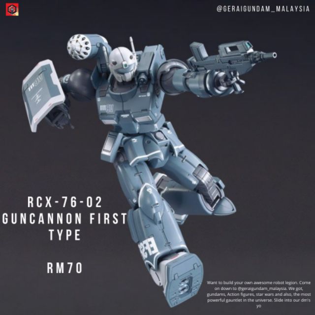 Hgto 1 144 Gundam The Origin 011 Rcx 76 02 Guncannon First Type Shopee Malaysia