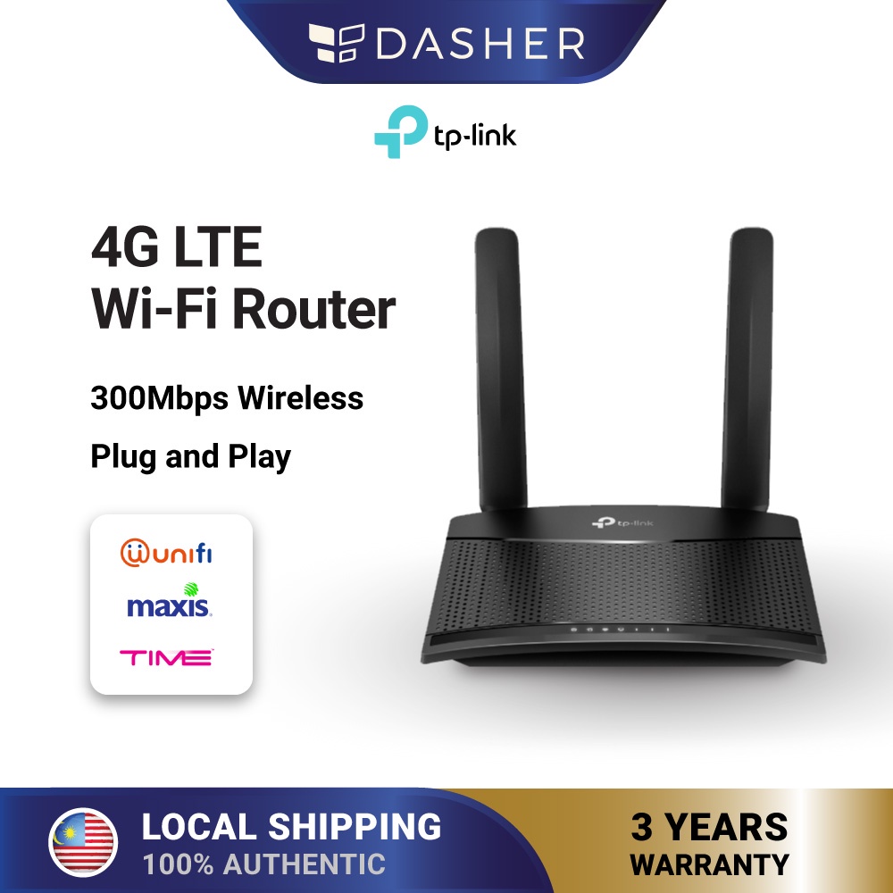Tp Link Tl Mr100 300mbps Wireless 4g N Lte Built In Sim Card Slot Wi Fi Router