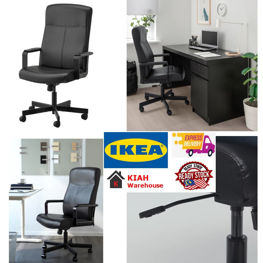 MILLBERGET Office Chair Swivel Chair, Desk Chair, Ergonomic Chair, Kerusi  Pejabat Ikea Ready Stock Malaysia | Shopee Malaysia