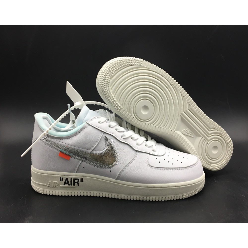 off white air force 1 silver