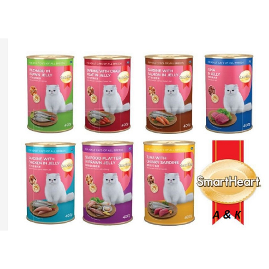 Buy (12TIN)Smart Heart Wet Cat Food 400g Limited Ready Stock 