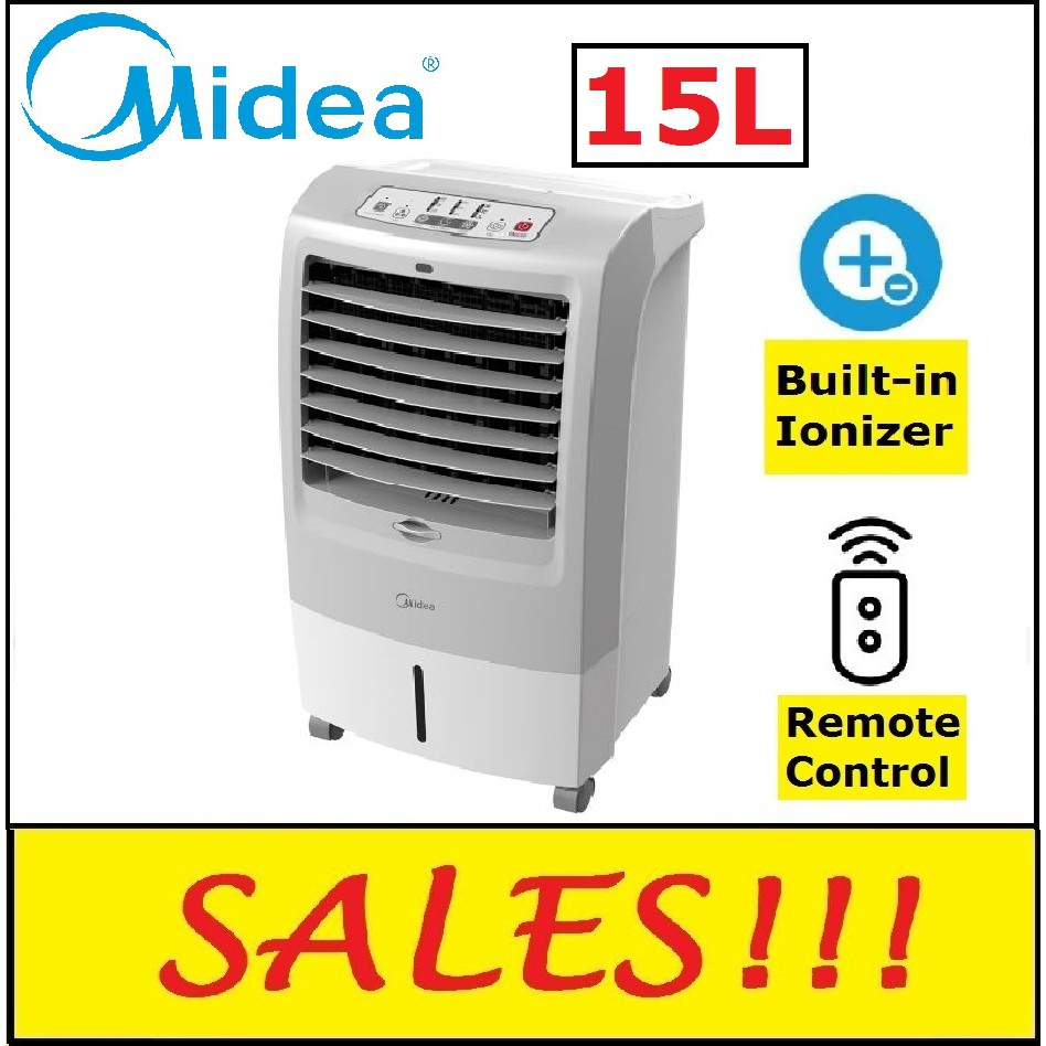 MIDEA AIR COOLER 15L IONIZER WITH REMOTE CONTROL MAC215F / MAC215F FAN KIPAS ANGIN Shopee
