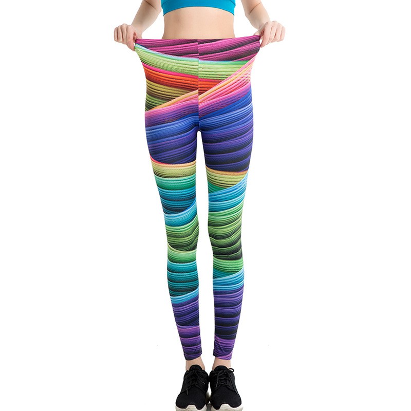 colourful yoga pants