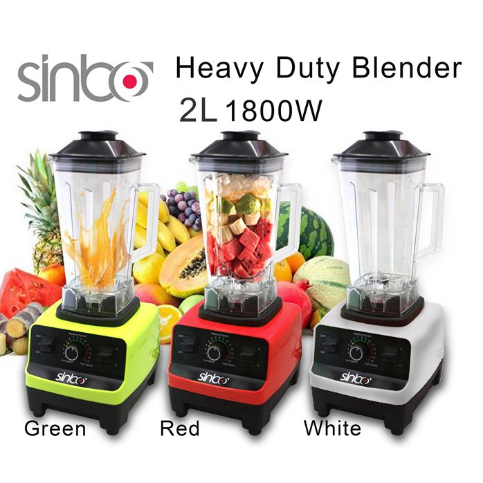 Sinbo Heavy Duty Multifunction Blender 2L (1800W) Shopee Malaysia
