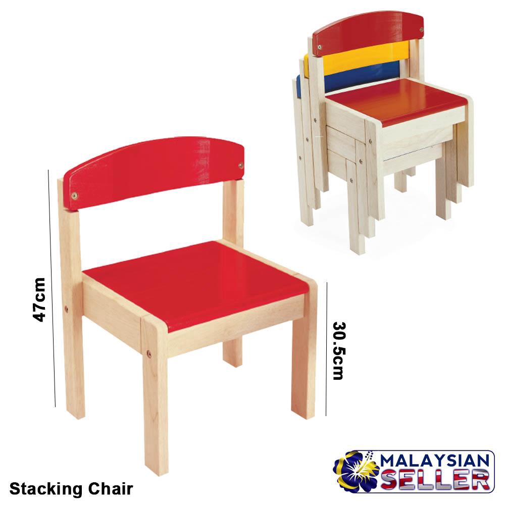 Idrop 4 Design Classic Colourful Wood Chair For Kids Children Shopee Malaysia