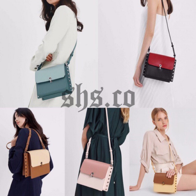 charles & keith front flap crossbody bag
