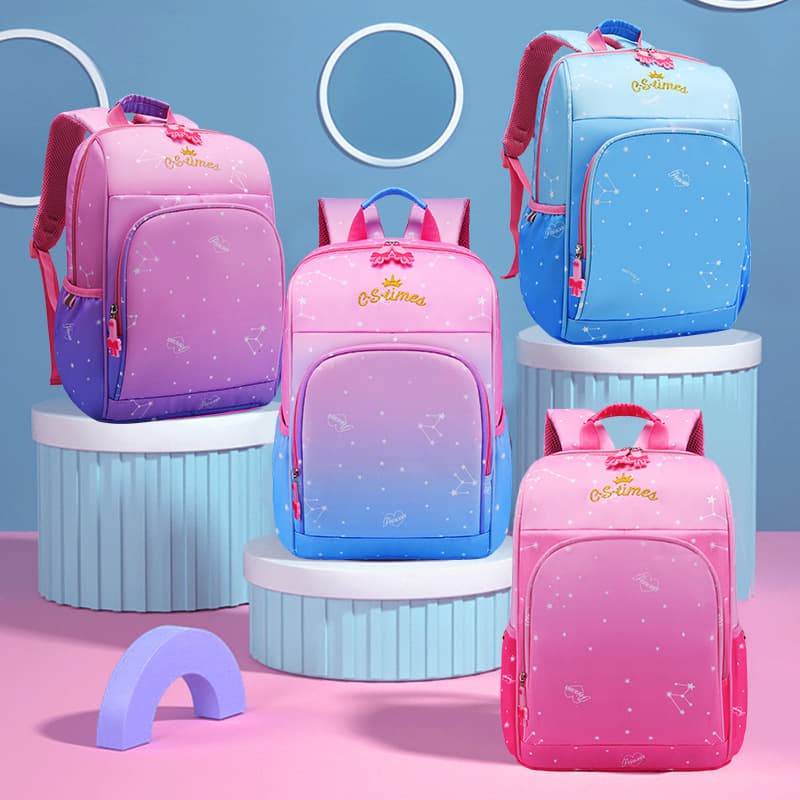 42.5cm Primary School Bag Famous Ombre Color | Shopee Malaysia