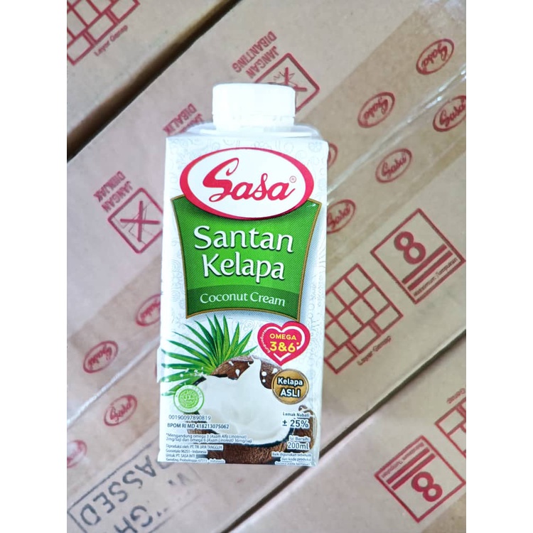 Sasa Coconut Cream Liquid 200mlx24(1 Ctn) 