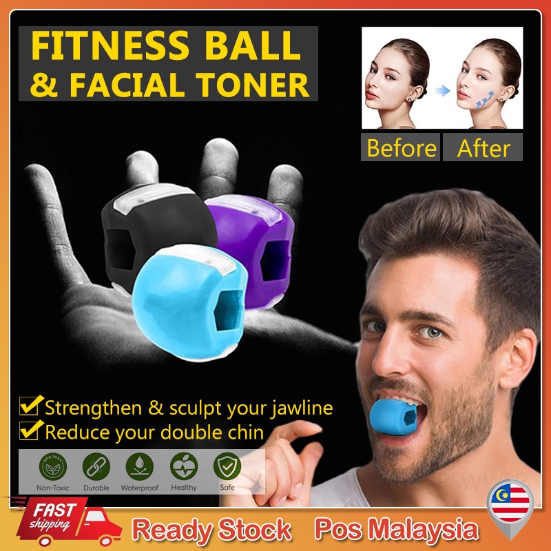 Jaw Face Fitness Ball Jawline Exerciser Facial Anti-Wrinkle Jaw Exercise Training Jawline Exerciser V Shape Thin Face