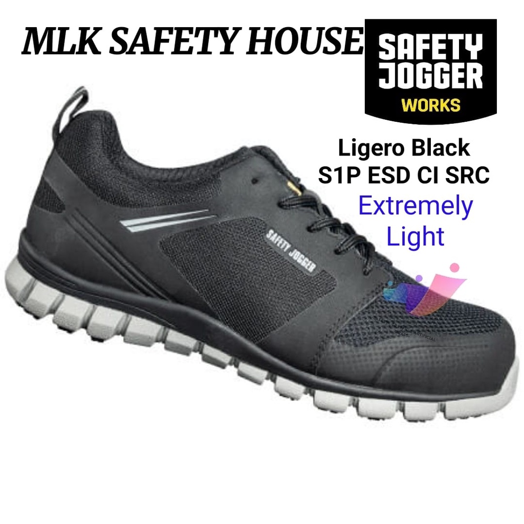 SAFETY JOGGER SAFETY SHOES/ KASUT KESELAMATAN LIGERO *BLACK* ESD S1P
