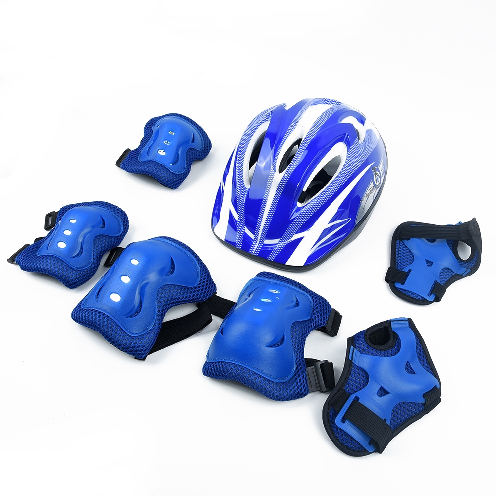 Details about   7Pcs Protective Gear Helmet Knee Pads Adult Kids Cycling Skating Skateboard US 