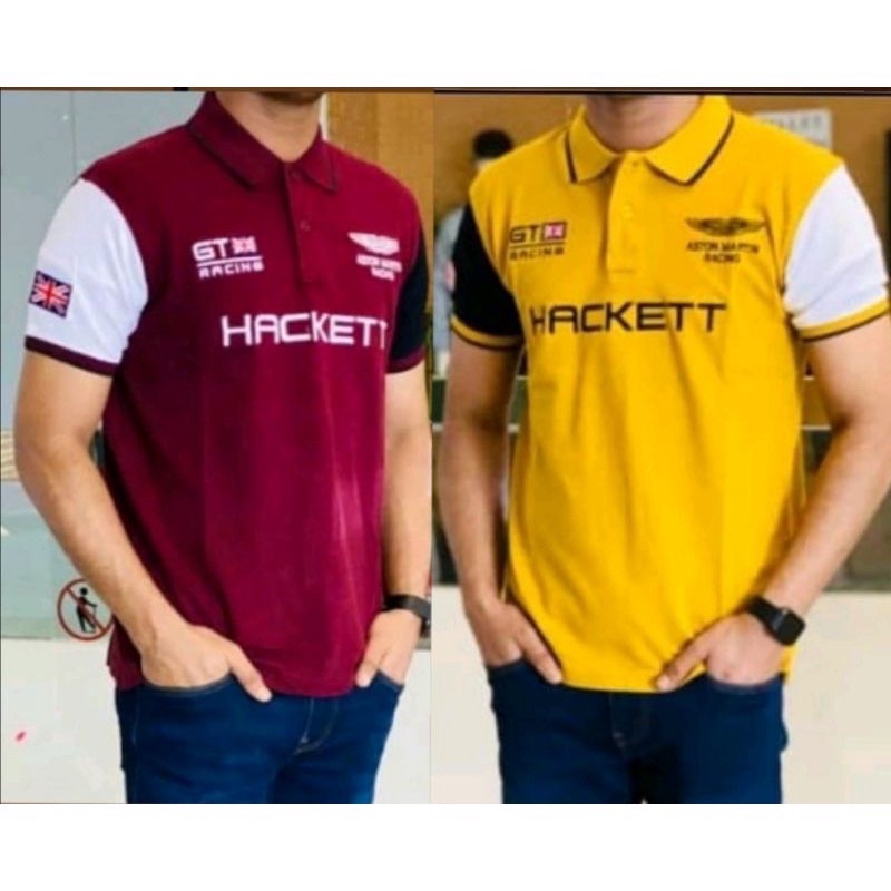 ???5⭐️?HOT ITEM!!!?POLO Shirt HACKETT-GT- Big size S-5xl Aston Martin Racing / Baju T Shirt Lelaki
