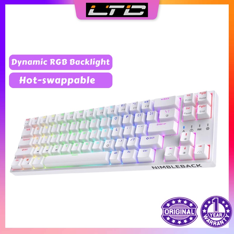 LTC NB681 Nimbleback Wired 65% Mechanical Keyboard 68 Keys Gaming ...