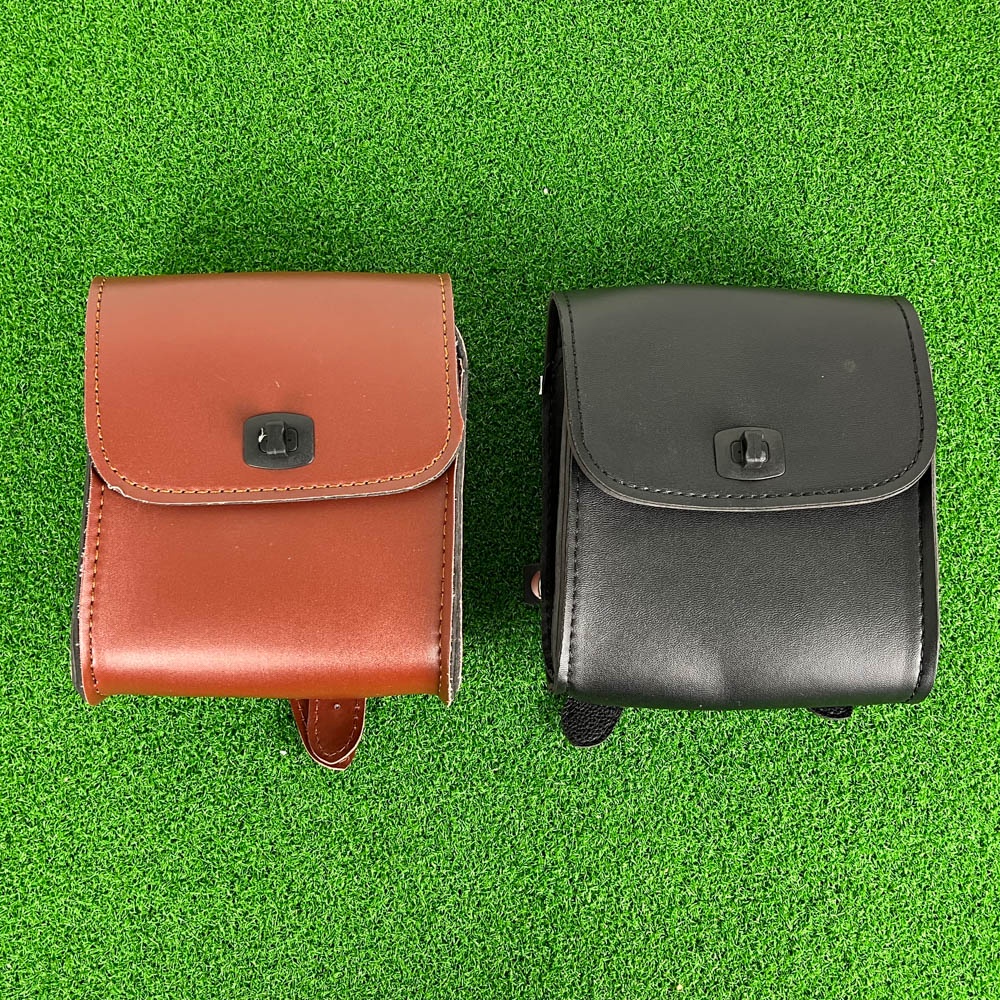 1PC Motorcycle Saddle Side Bags PU Leather Motor Cruiser Luggage Bag