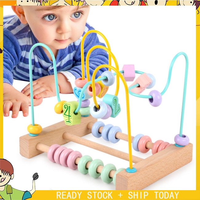 toddler toy beads on wire