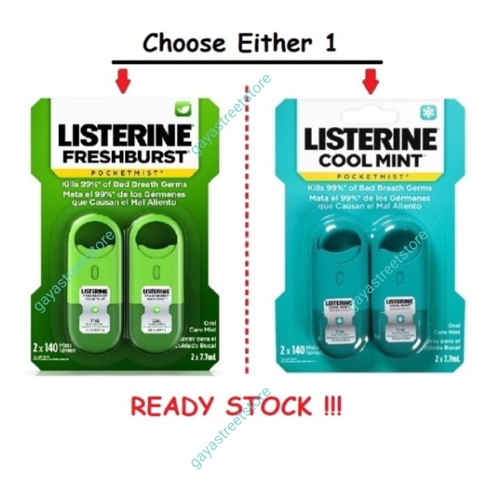 Listerine Pocketmist, Oral Care Fresh Breath Spray, PocketmistCool