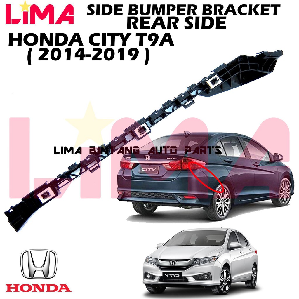 Honda City T9a Gm6 Rear Bumper Bracket Side Bumper Bracket Spacer Original 2014 2019 Shopee Malaysia