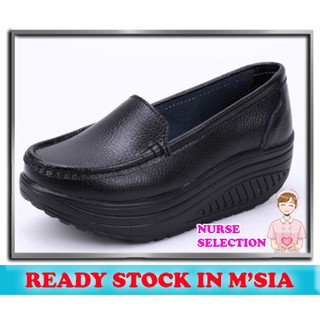 THZ168 -M'SIA Ready Stock Women Nurse Shoes Cut-outs Wedges Shoe Sneaker Platform