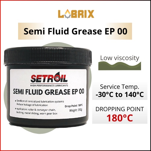 LUBRIX Setroil Semi Fluid Grease EP 00 Grease Bearing Grease Bearing