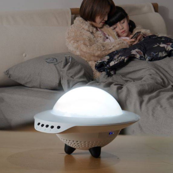 UFO Starry Sky Night Light Lamp Projection Bluetooth Speaker 2 in 1