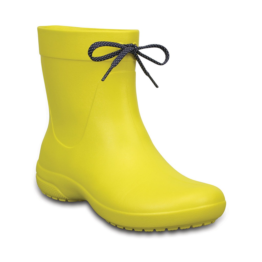 yellow croc boots