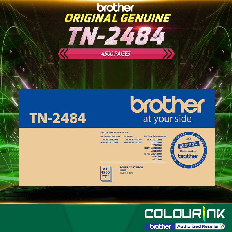 Brother Original TN 2484 Toner ISO 4 5K PAGES HL 2370 HL 2385 DCP   Be517d15ccc4a59da5a7fb39da6491c2