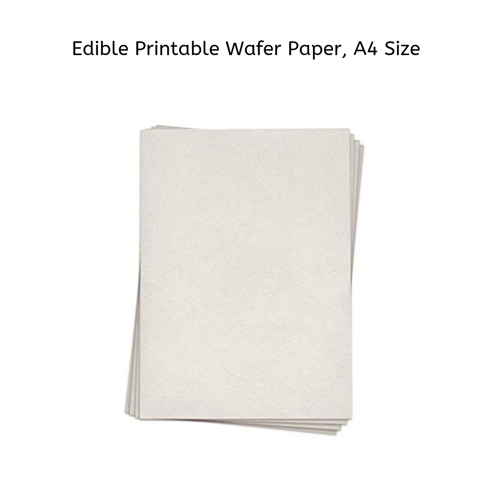 Edible Wafer Paper, A4, 10 Printable Sheets