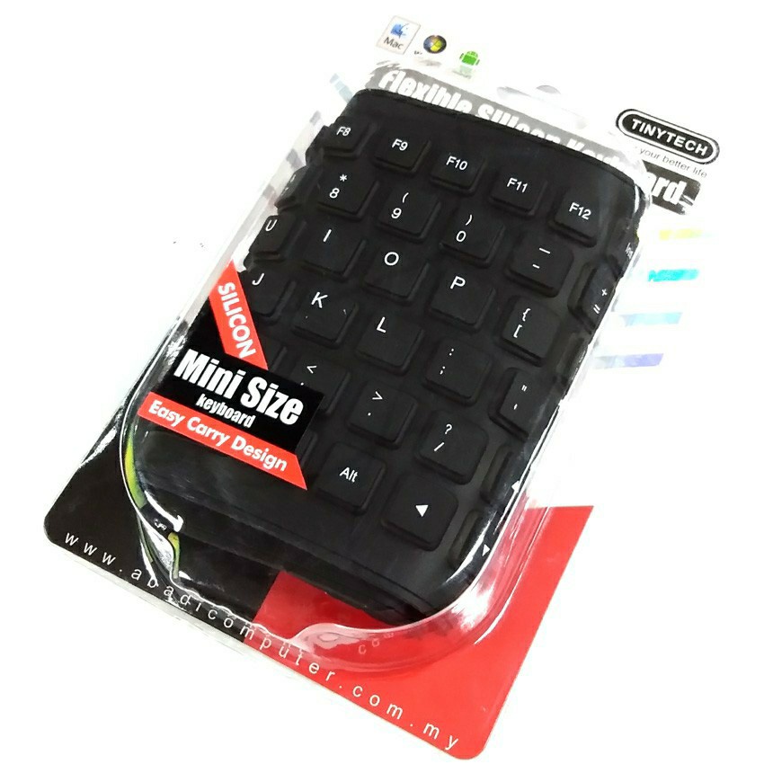 Tinytech Flexible Silicon Keyboard Usb+PS2 Plug & Play | Shopee Malaysia