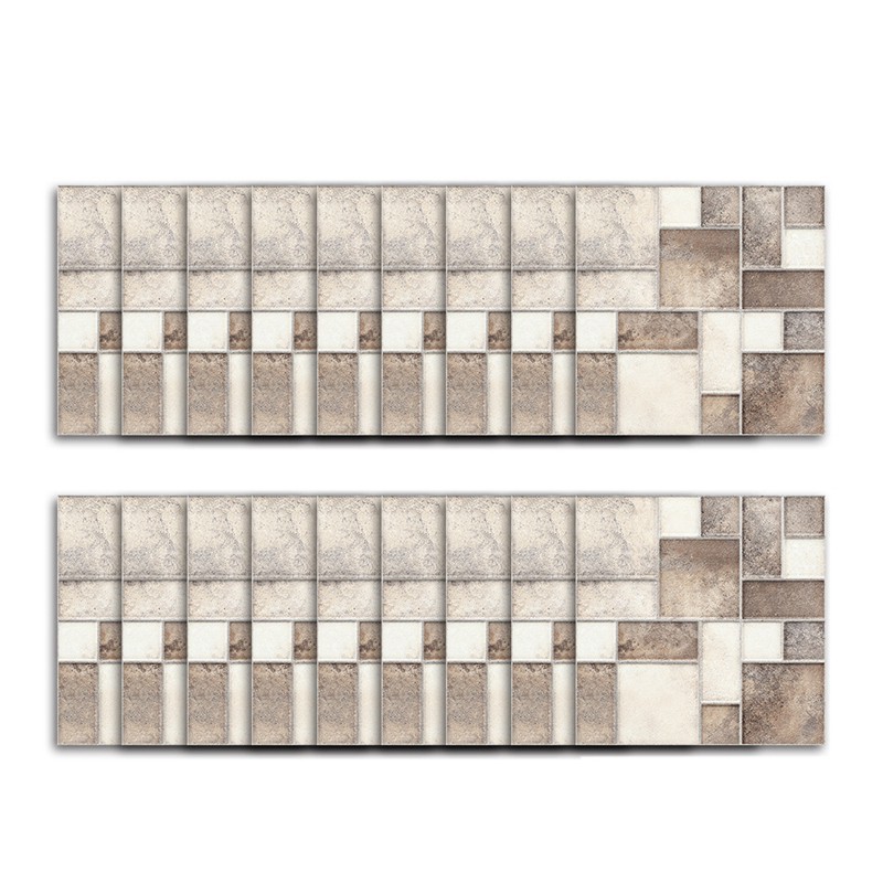 18 Pcs Self Adhesive Mosaic Sticker Kitchen Backsplash Bathroom