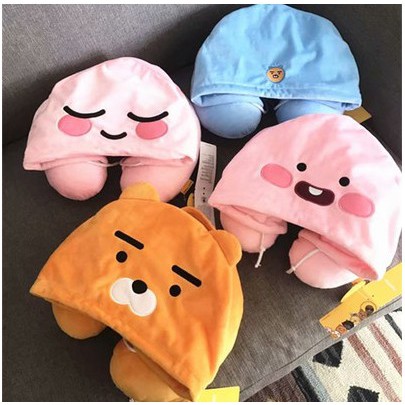 Kakao Friends Fart Peach Ryan Travel U Shaped Pillow Apeach Neck