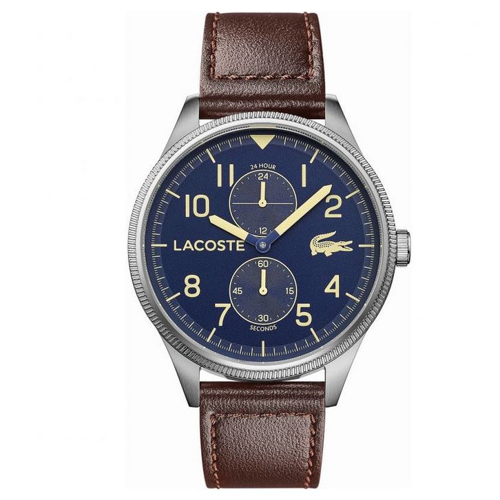 lacoste leather watch