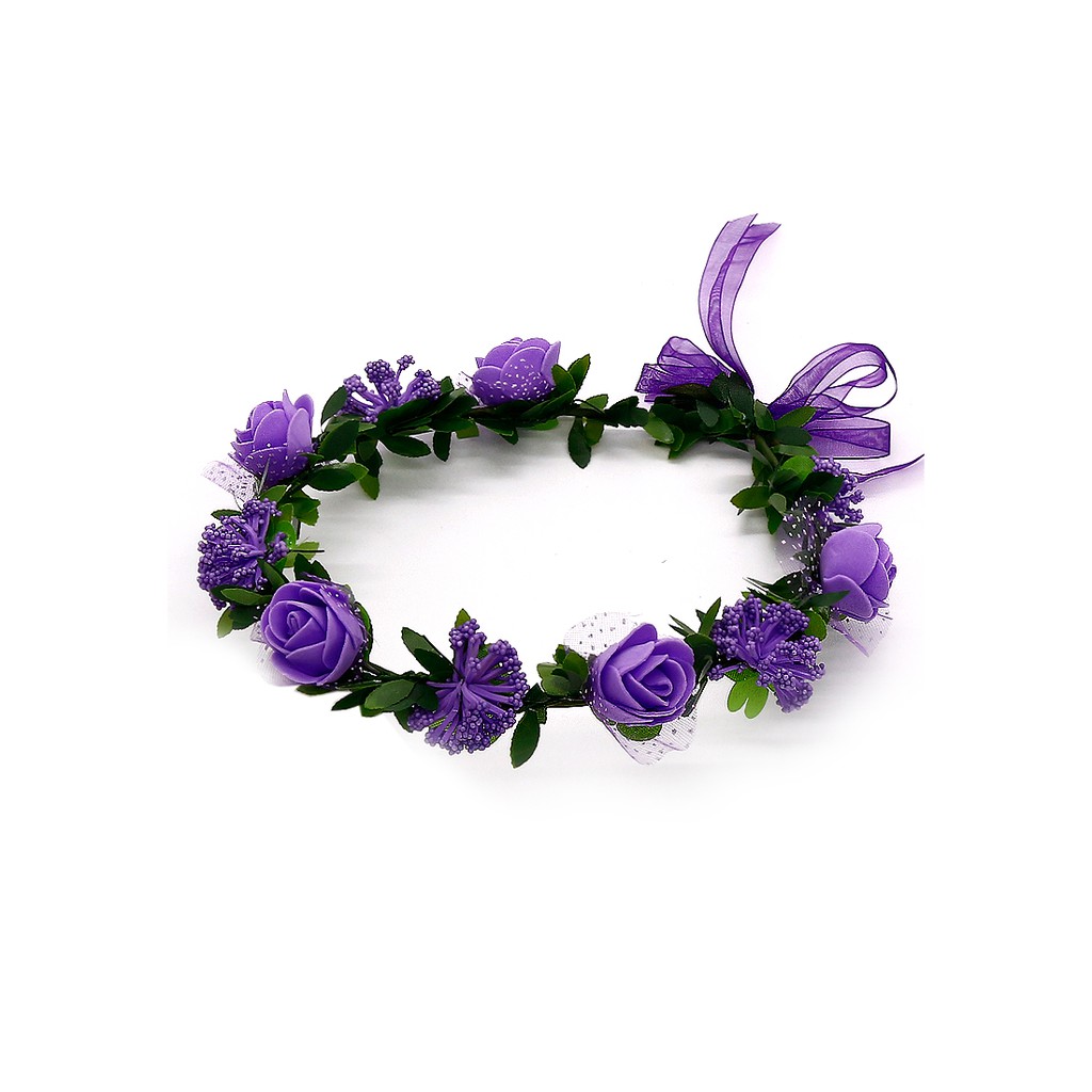 Hair Accessorieas Beach Wedding Garland Wreath Headband Shopee Malaysia