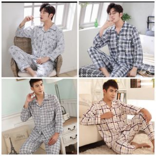 Men Pyjamas Good Quality 1set Ready Stock