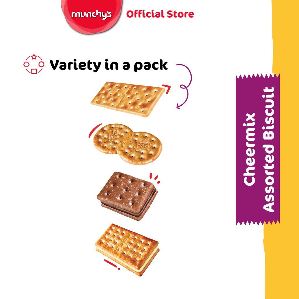 Pantry Express Munchy's CheerMix Assorted Biscuits 508g Value Pack