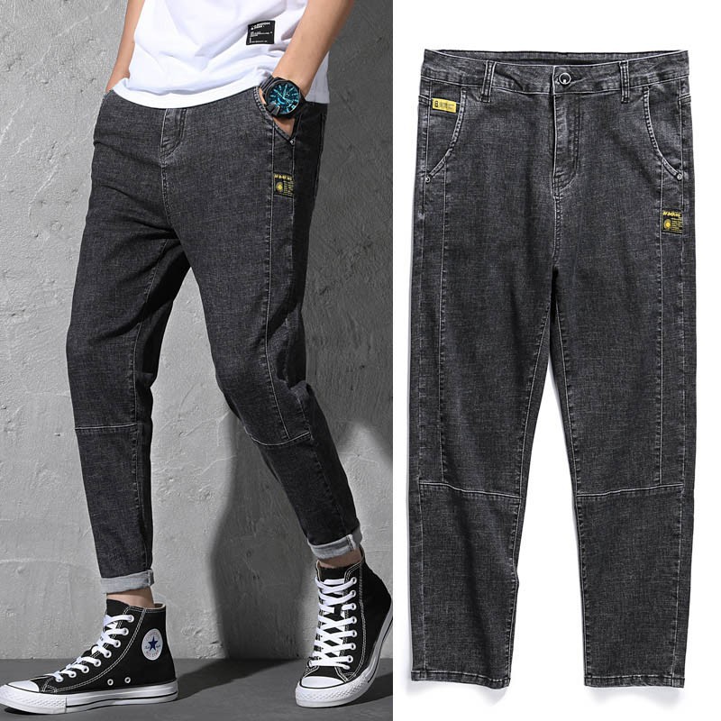 plus size gray denim jeans