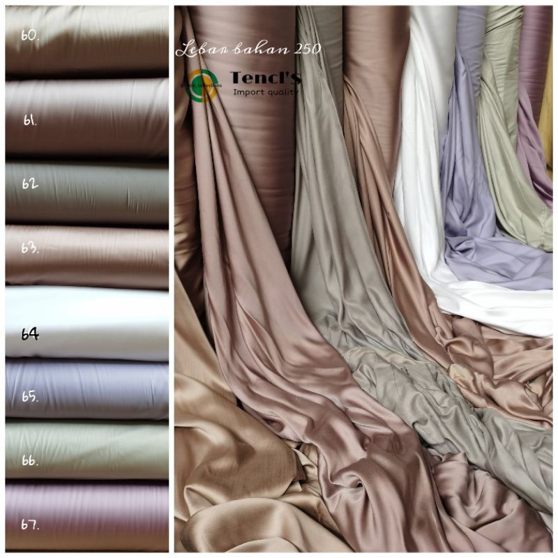 Plain Tencel Fabric Meter Bed Sheet And Plain Tencel Bedcover Shopee Malaysia