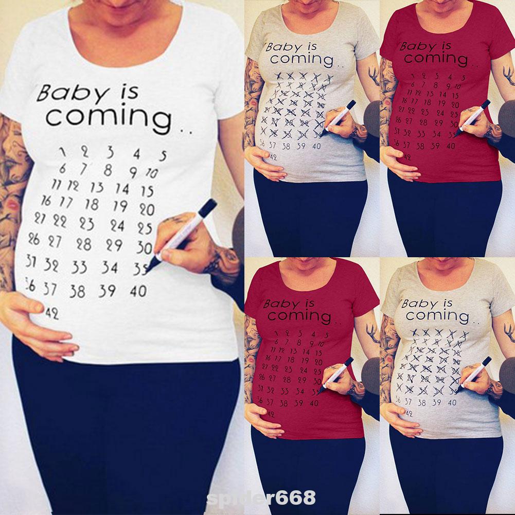 maternity countdown shirt