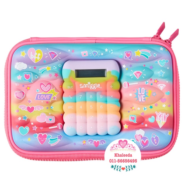 pencil case with calculator