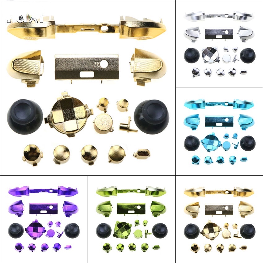 Chrome Full Button Kit Metal LB RB LT RT Bumpers Triggers ABXY D-pad ...