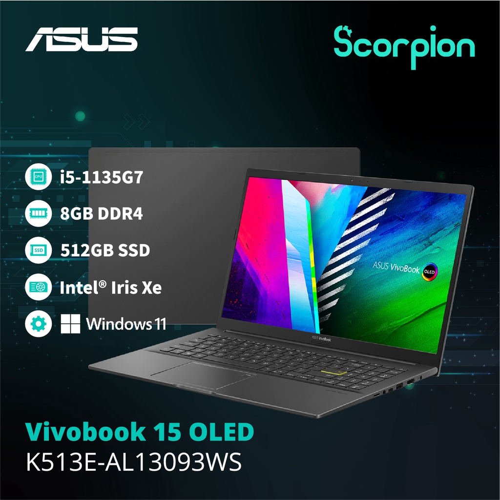 Asus Vivobook 15 OLED K513E-AL13093WS Laptop | Shopee Malaysia