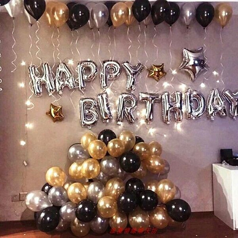 LED balloon set happy birthday letter balloons birthday 