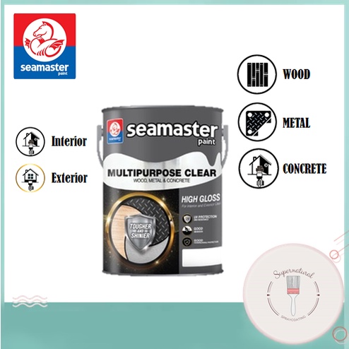 Seamaster Multipurpose Clear for Wood, Metal & Concrete | High Gloss ...