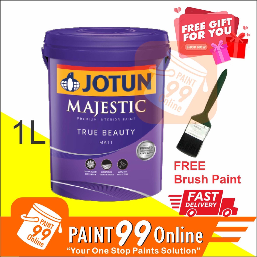 ( white 0000 ) 1L Jotun Majestic True Beauty MATT interior wall