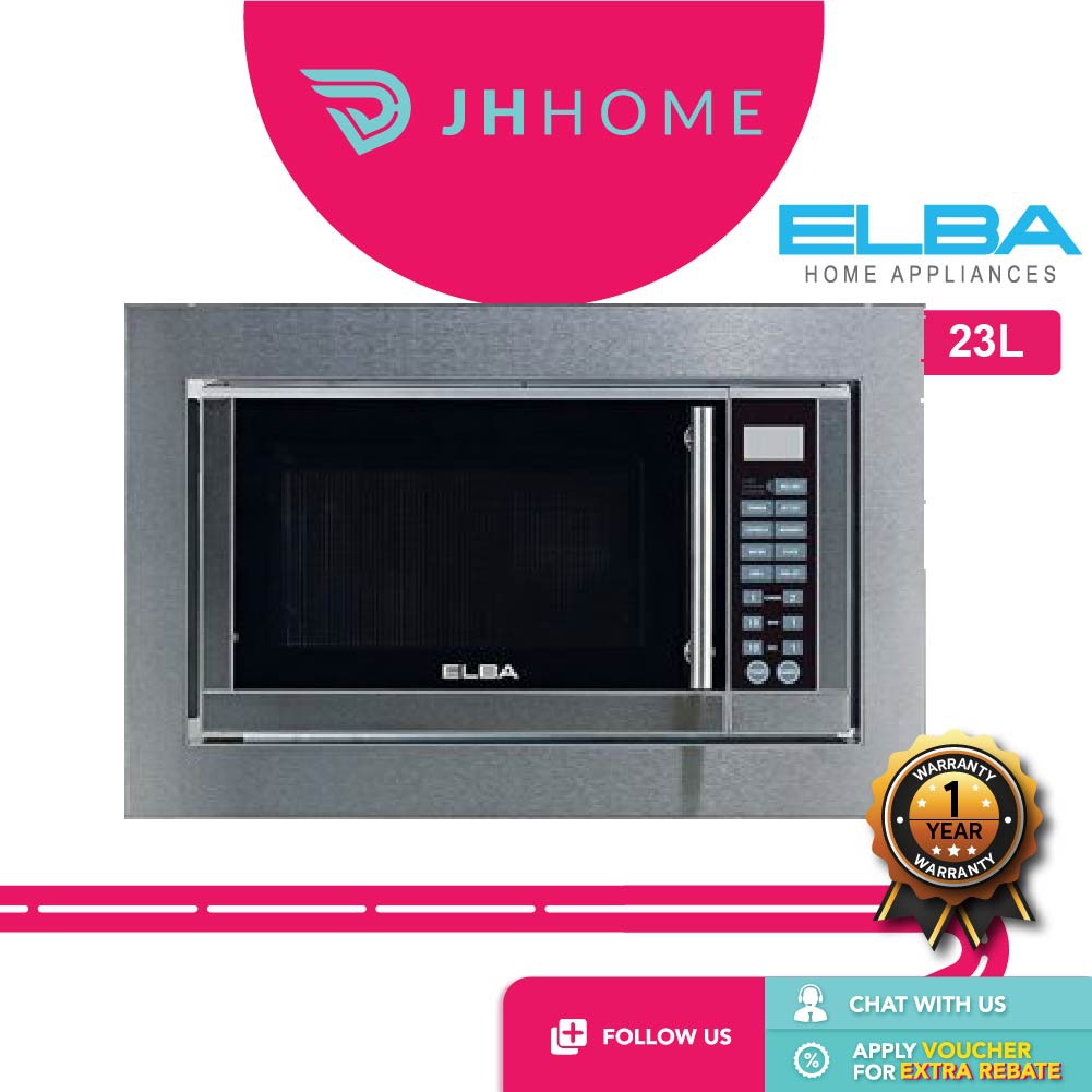 Elba Italy 23L BuiltIn Microwave Oven With Grill EMO2306BI Shopee