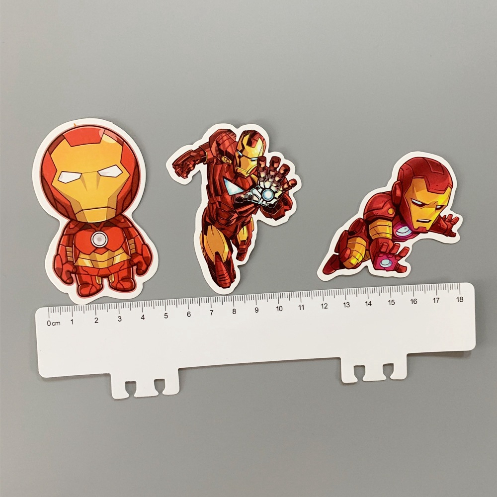 Shaoyong 35PCS Iron Man Character Suitcase Stickers Waterproof Notebook Skateboard Graffiti can be Moved Superhero 