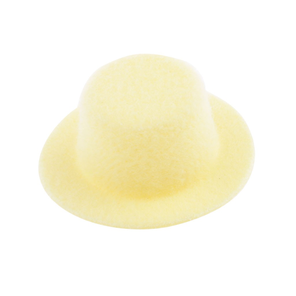 yellow bowler hat