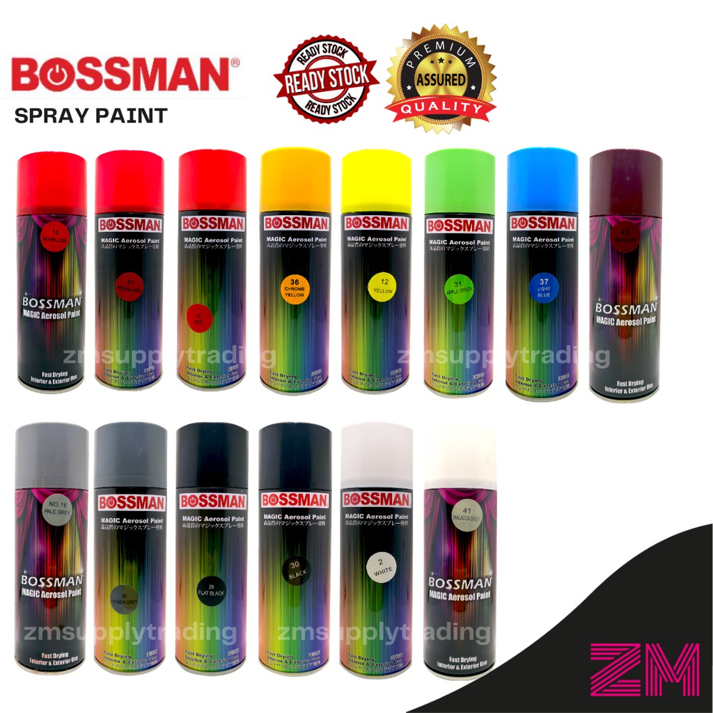 BOSSMAN / BAIDE 400ml Magic Aerosol Spray Paint Fast Dry Interior ...