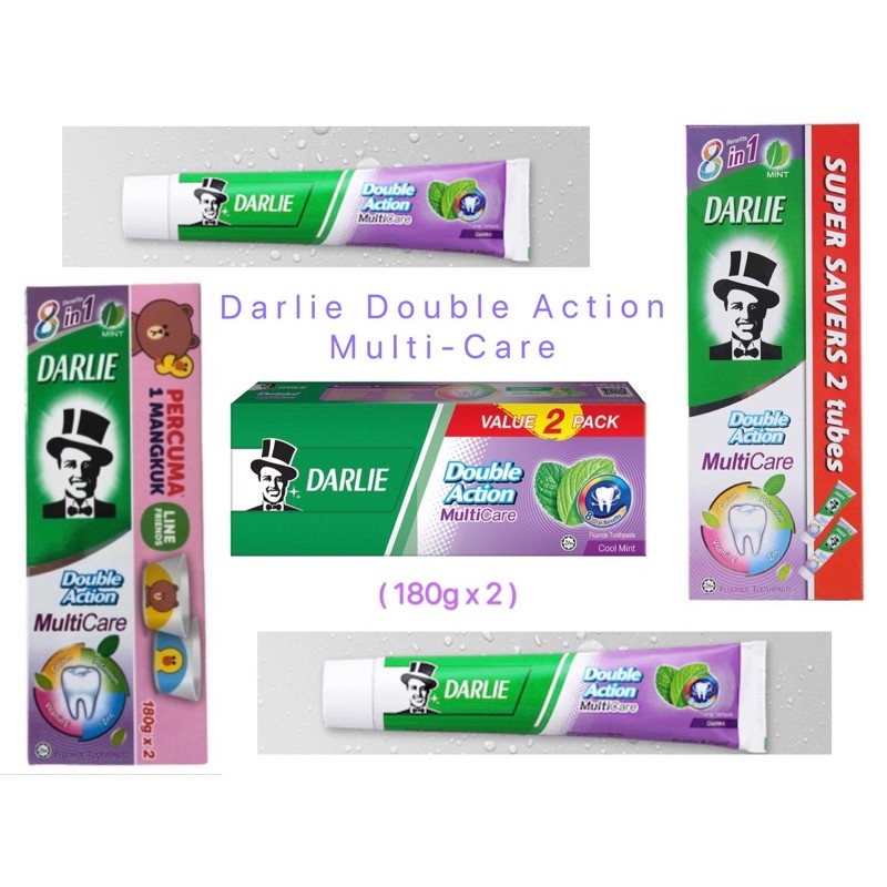 Darlie Double Action Multicare ( 180g x 2 ) | Shopee Malaysia